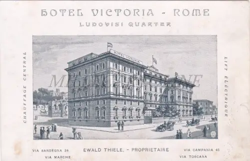 HOTEL VICTORIA ROME Rom - Ludovisi Quarter, Karton mit Preisen
