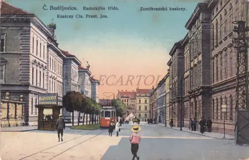 TSCHECHISCHE REPUBLIK - Ceske Budejovice, Radeckyho trida, Postkarte