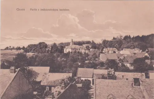 TSCHECHISCHE REPUBLIK - Chocen, Parties s ceskobratrskym kostelem, Postkarte