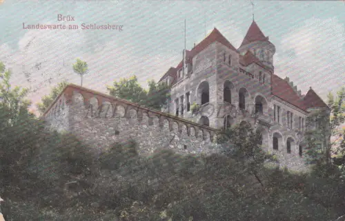 TSCHECHIEN - Most, Brüx, Landeswarte am Schlossberg, Postkarte