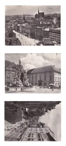 TSCHECHISCHE REPUBLIK - Brünn, Ansichten, 3 Fotopostkarten 1959
