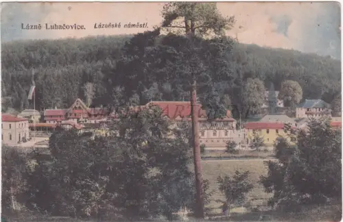 TSCHECHISCHE REPUBLIK - Lazne Luhacovice, Lazenske namesti, Postkarte 1915