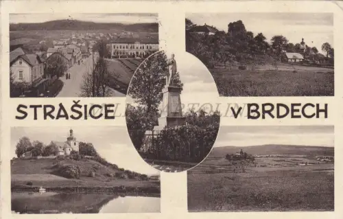 TSCHECHISCHE REPUBLIK - Strasice v Brdech, Ansichten, Postkarte