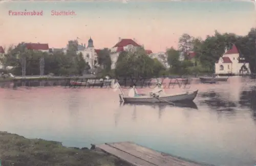 TSCHECHIEN - Frantiskovy Lazne, Franzensbad, Stadtteich, Postkarte