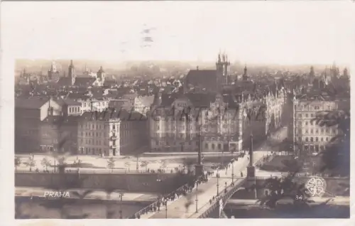TSCHECHISCHE REPUBLIK - Praha, Ansicht, Foto Postkarte 1925
