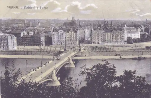 TSCHECHISCHE REPUBLIK - Praha, Pohled s Letné, Postkarte