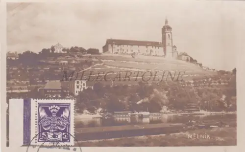 TSCHECHIEN - Melnik, Ansicht, Foto Postkarte