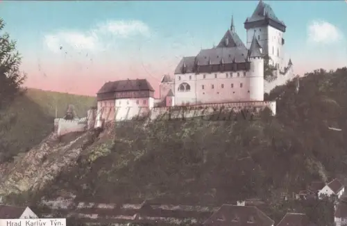 TSCHECHISCHE REPUBLIK - Hrad Karluv Tyn, Postkarte