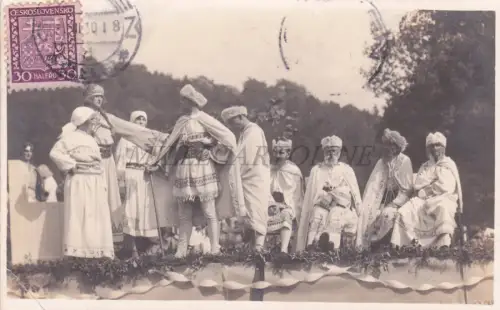 TSCHECHISCHE REPUBLIK - Chocen, Kostüme, Foto Postkarte 1930