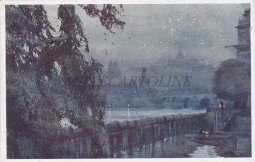 TSCHECHIEN - Praha, Aquarellen Setelik, Nokturne, Postkarte