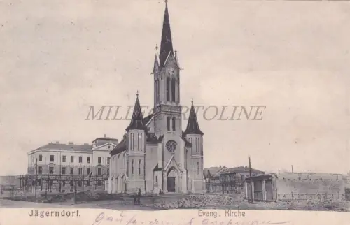 TSCHECHIEN - Krnov, Jagerndorf, Evangl. Kirche, Postkarte