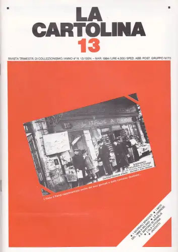 DIE POSTKARTE Nr. 13 - Zeitschrift 1984 - Moti Milano Carrese Ala Littoria Jacovitti