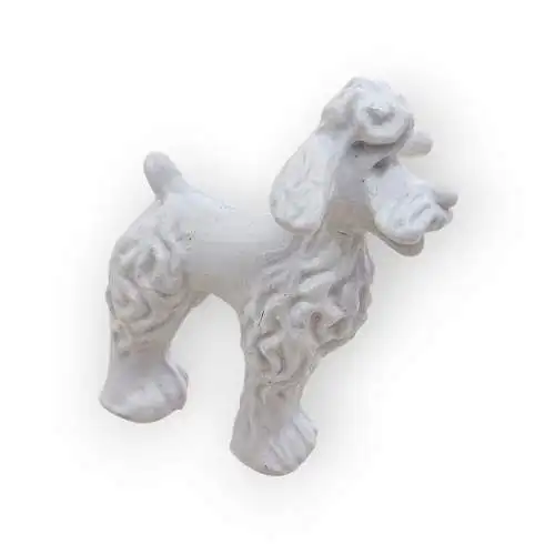Schleich Classics Mini  Gummifiguren 70 - 80er Jahre -  Pudel Weiß