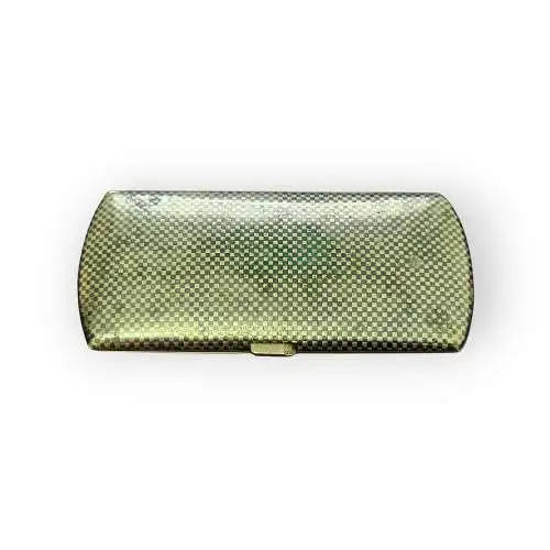 Damen Zigaretten-Etui versilbert im Niello Design 
