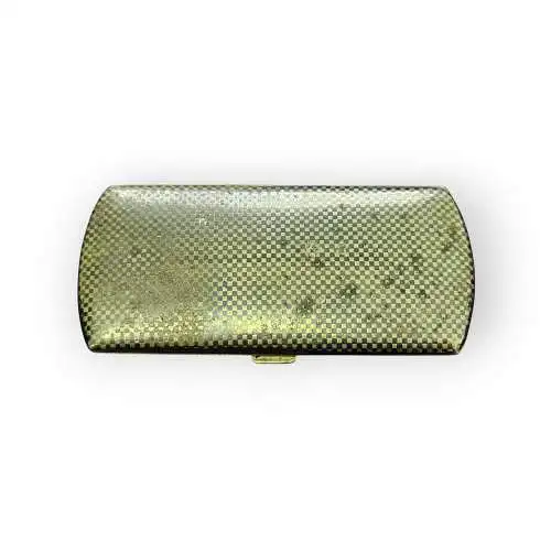 Damen Zigaretten-Etui versilbert im Niello Design 