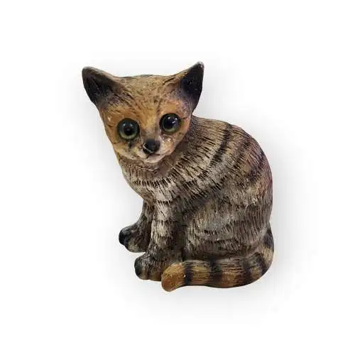 Handbemalte getirgerte Katze  4,5 cm groß 