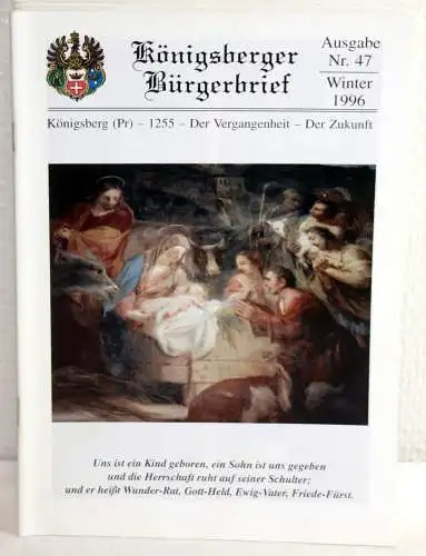 Autoren-Kollektiv: KÖNIGSBERGER BÜRGERBRIEF Nr. 47. 