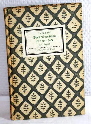 L.N. Tolstoi: DER SCHNEESTURM / DIE DREI TODE - Zwei Novellen. 