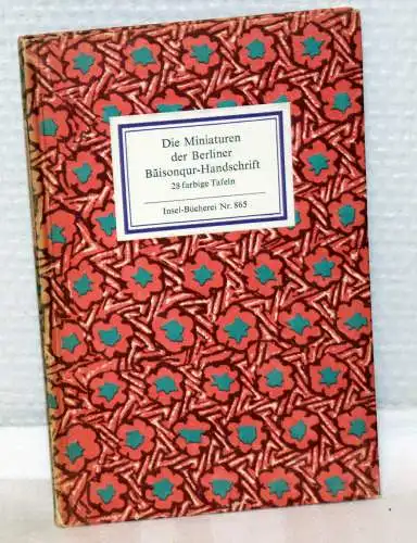 DIE MINIATUREN DER BERLINER BÁISONQUR-HANDSCHRIFT - 28 farbige Tafeln. 