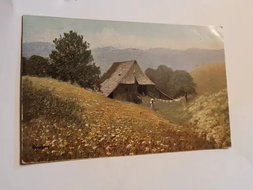 Haus am Berg Postkarte: