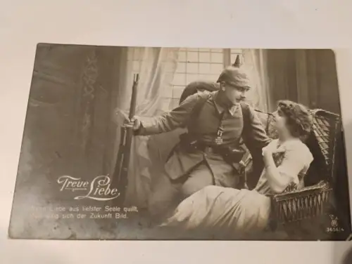 Treue Liebe Postkarte: