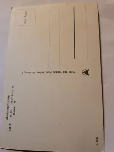 Minensuchboote Postkarte: