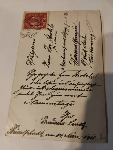 Hoch Josef Postkarte: