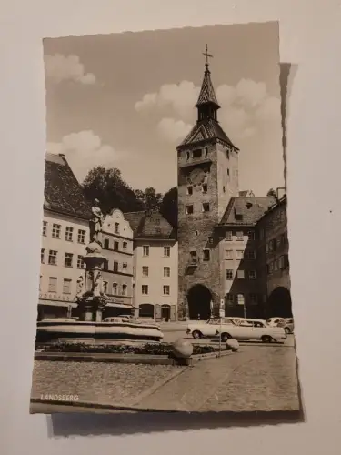 Postkarte - Landsberg Lech - Marktplatz Postkarte: