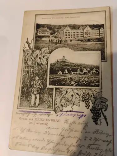 Gruss aus Reichenberg bei Backnang Postkarte: