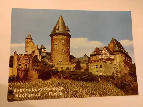Jugendburg Stahleck - Bacharach Rhein Postkarte:
