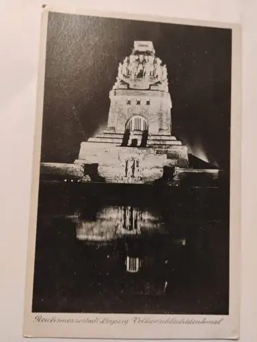 Reichsmessestadt Leipzig - Völkerschlachtdenkmal Postkarte: