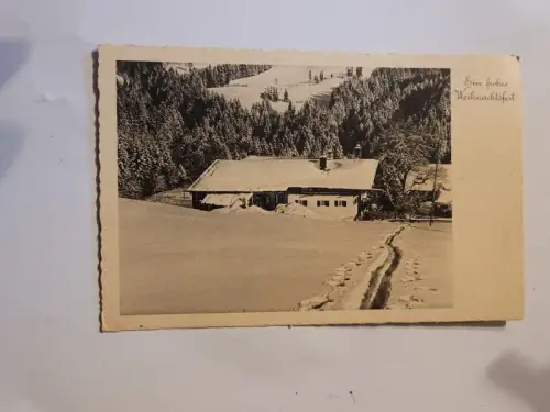 Ein frohes Weinachtsfest - Feldpost 1939 Postkarte: