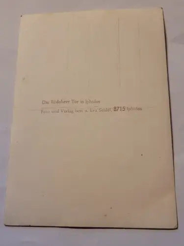 Das Rödelseer Tor in Iphofen Postkarte: