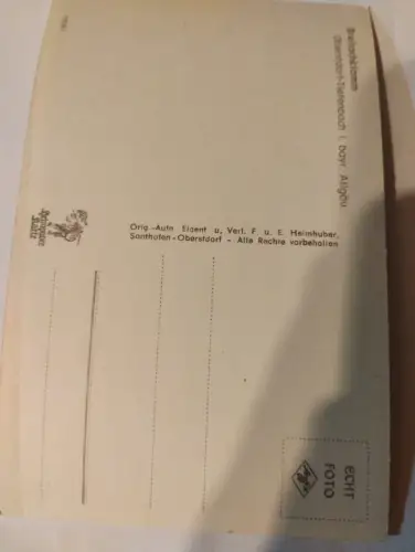 Breitachklamm Postkarte: