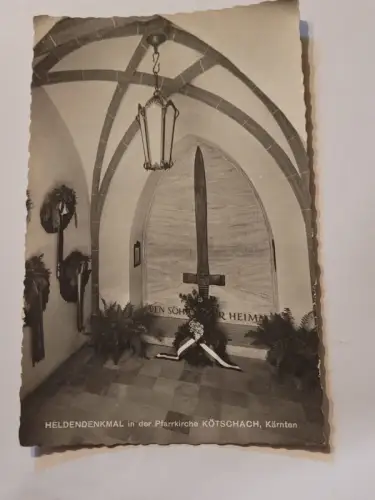 Heldendenkmal - Kötschach Kärnten Postkarte: