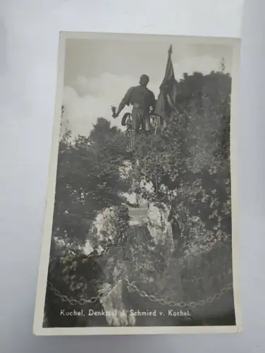 Kochel - Denkmal d. Schmied v Kochel Postkarten:
