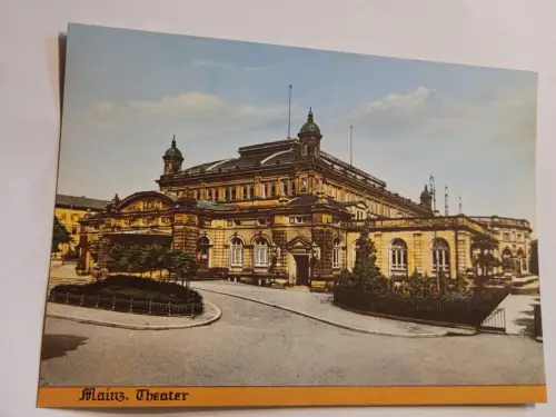 Alt Mainz - Theater Postkarte:
