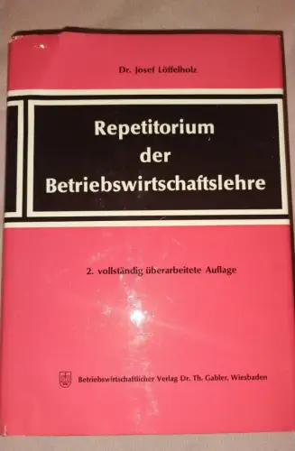 Repetitorium der Betriebswirtschaftslehre