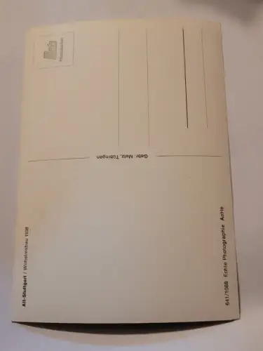 Alt Stuttgart - Wilhelmsbau 1938 Postkarte: