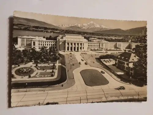 Geneve - Palais des Nations Postkarte:
