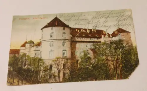 Stuttgart - Altes Schloss Postkarte: