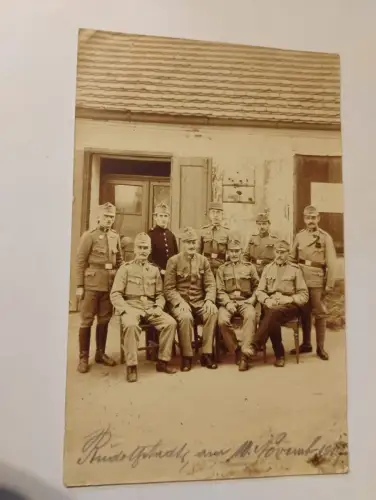 Soldaten Gruppe Postkarte: