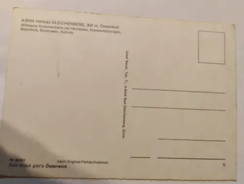 Bad Gleichenberg Postkarte: