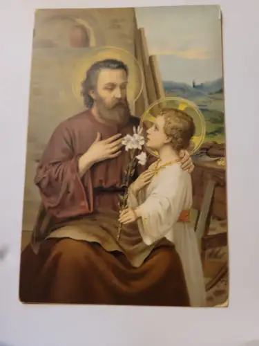 Joseph und Jesus Postkarte:
