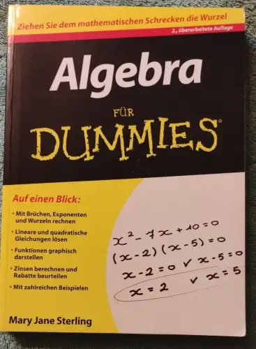 Algebra für Dummies. Sterling, Mary Jane, Gerlinde (Mitwirkender) Kurz und Eva S