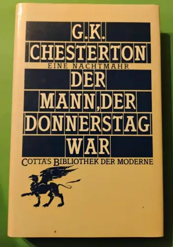 Der Mann, der Donnerstag war - e. Nachtmahr G. K. Chesterton: