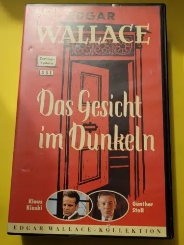 Edgar Wallace - Das Gesicht im Dunkeln (VHS)