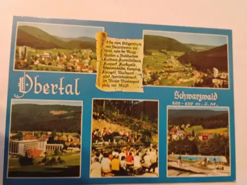 Obertal Schwarzwald Postkarte: