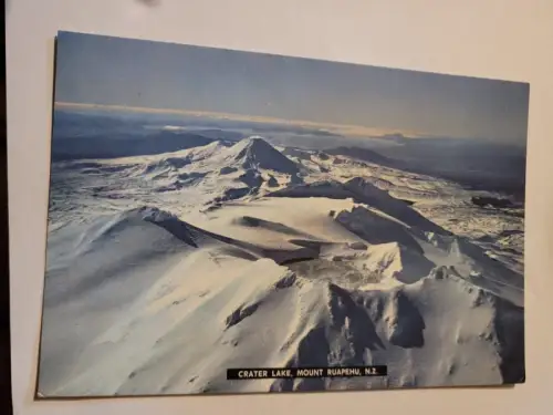 Crater Lake - Mount Ruapehu - New Zealand Postkarte: