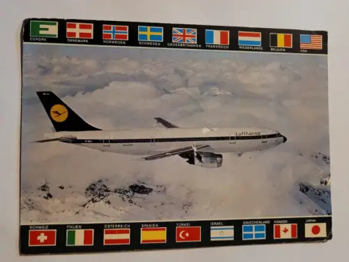 Airbus A 300 B2 Postkarte: